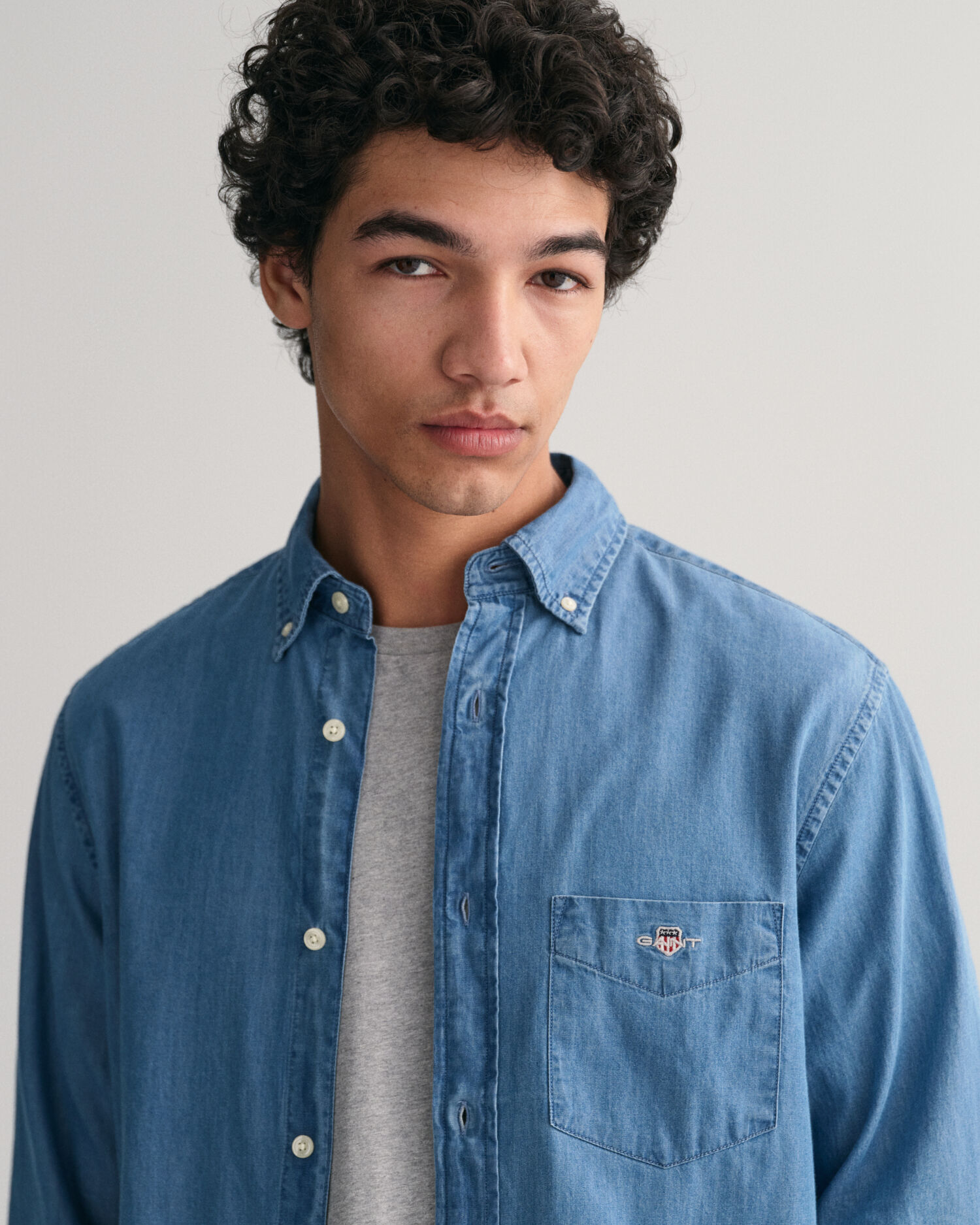 Regular Fit Indigo Shirt