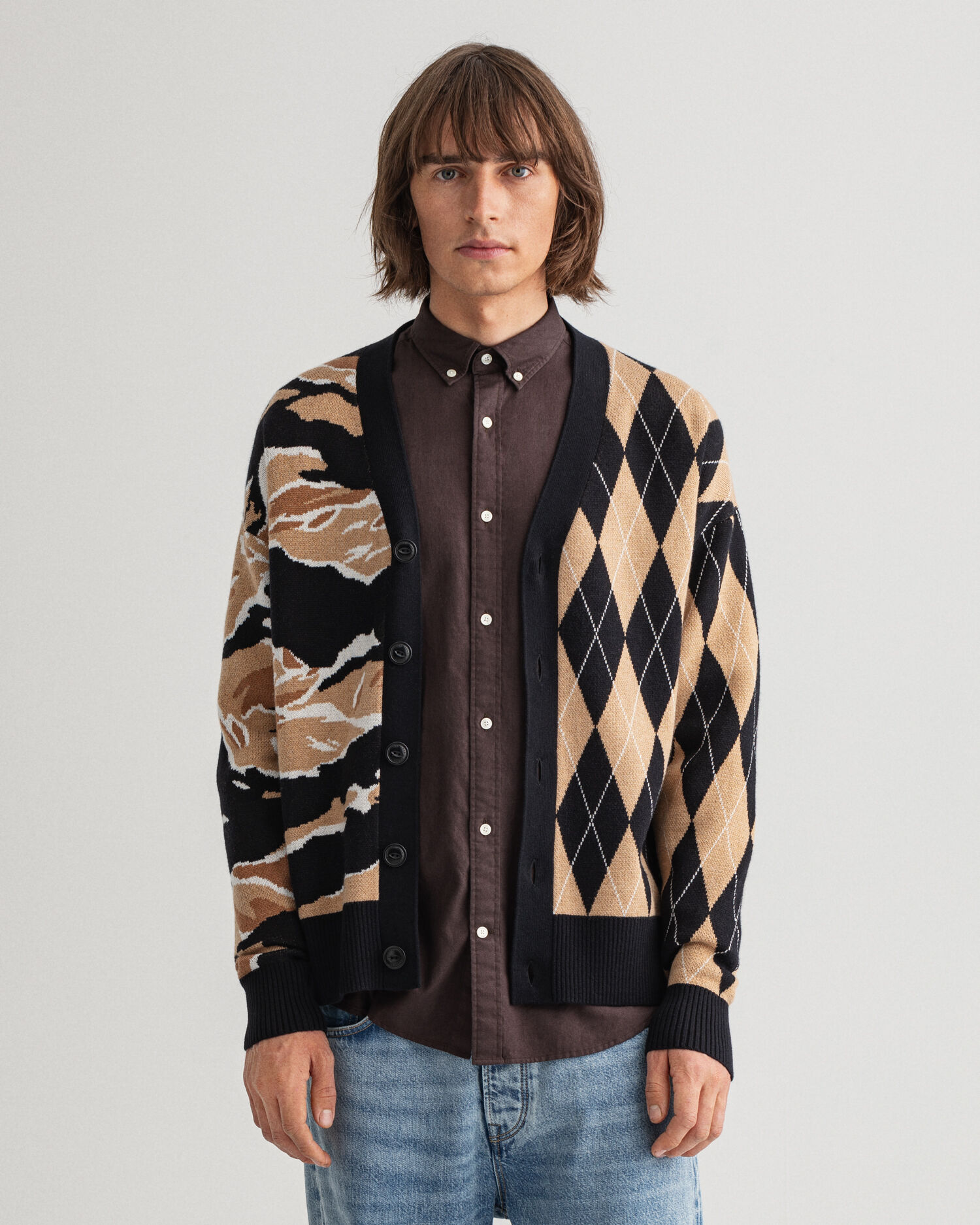 Cardigan camouflage sale