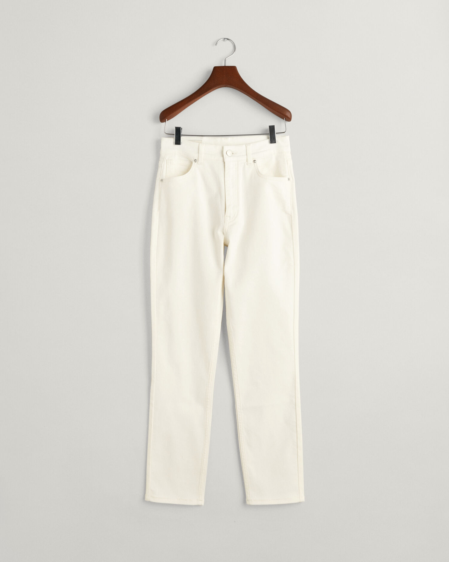 Slim Fit Cropped White Jeans - GANT