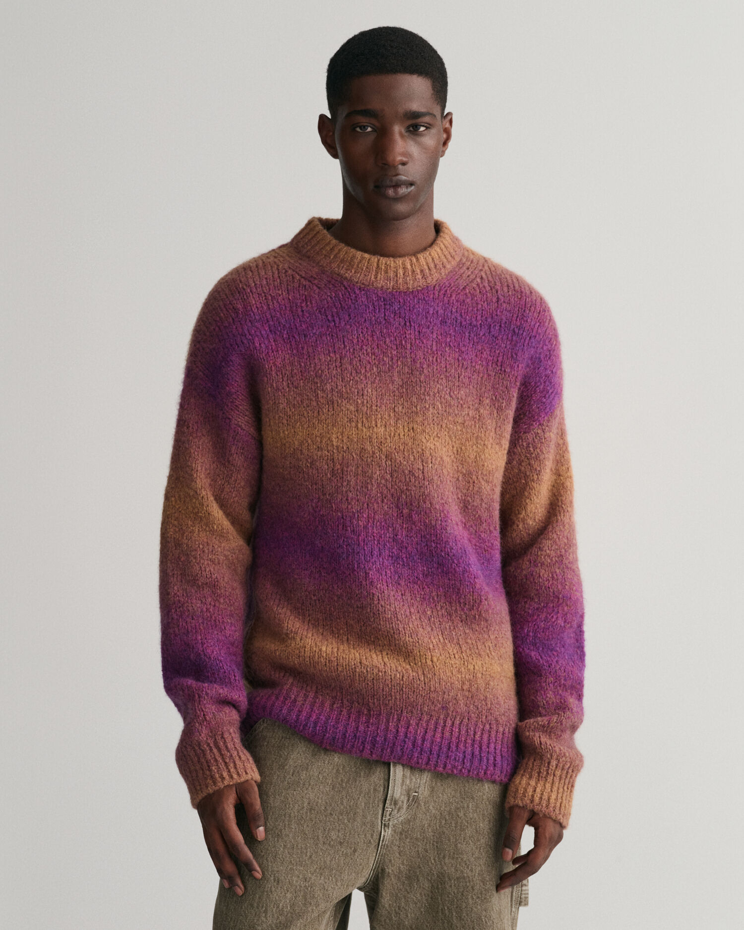 Soft Wool Ombré Crew Neck Sweater - GANT