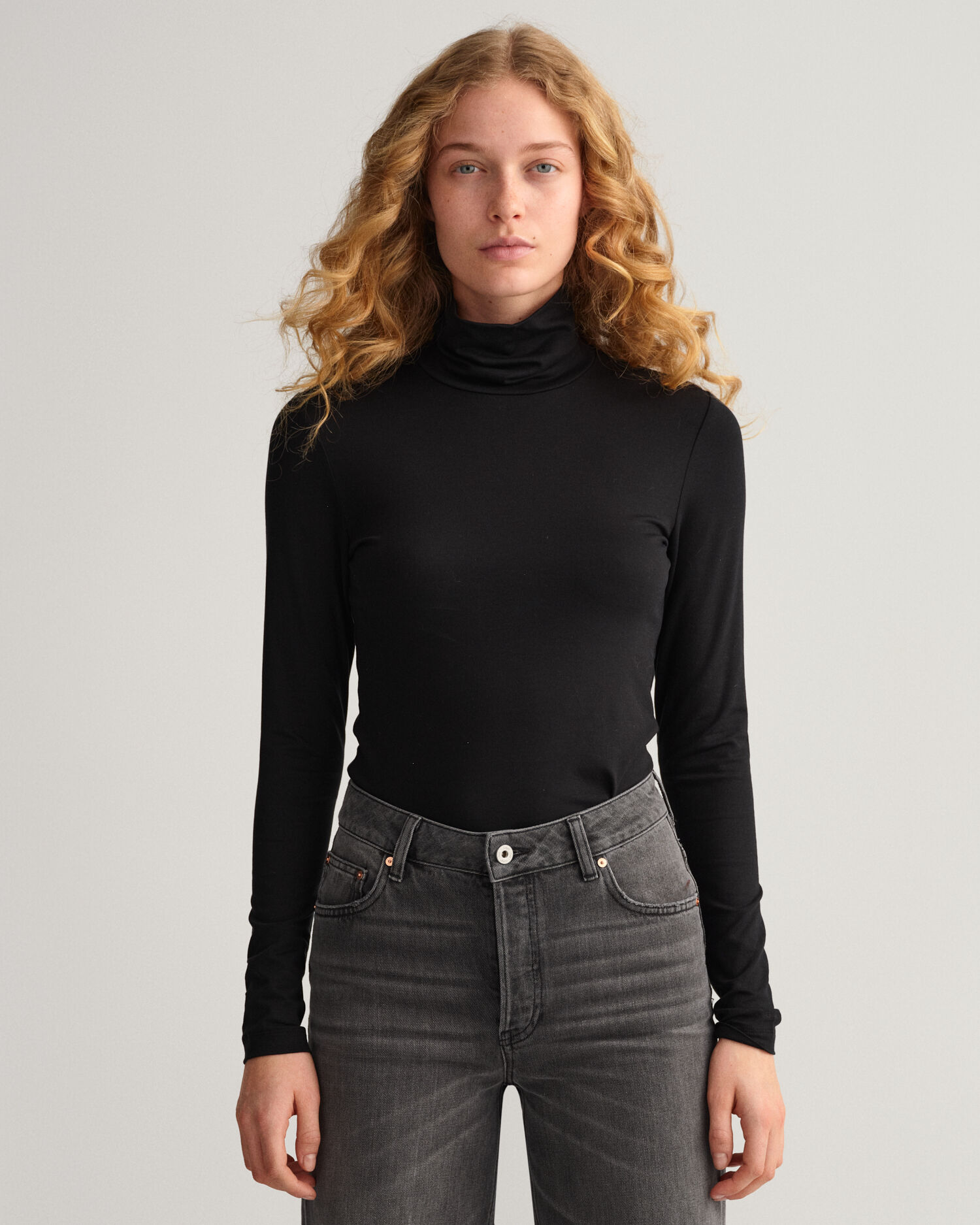 Long sleeve ribbed discount turtleneck