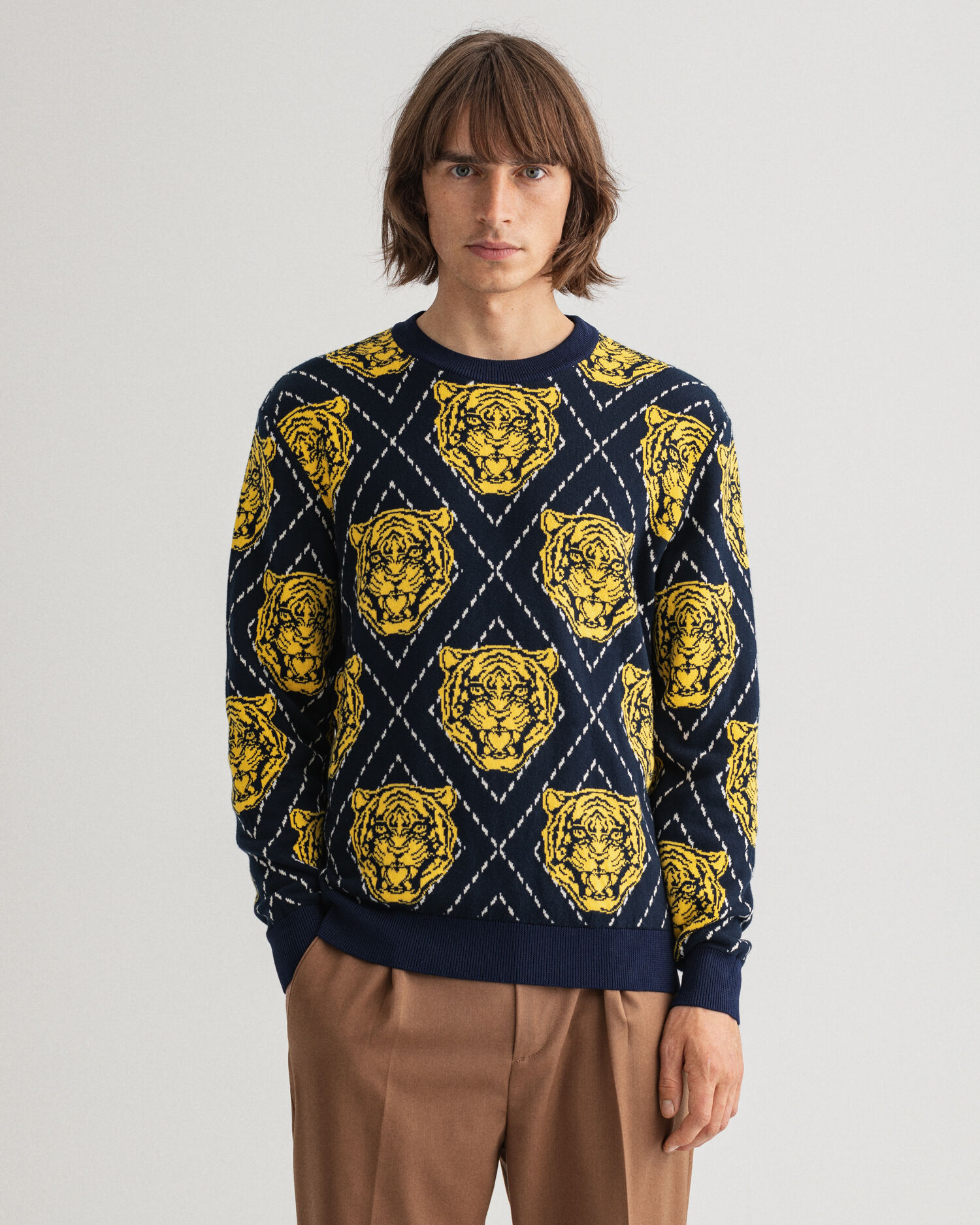 crew neck argyle