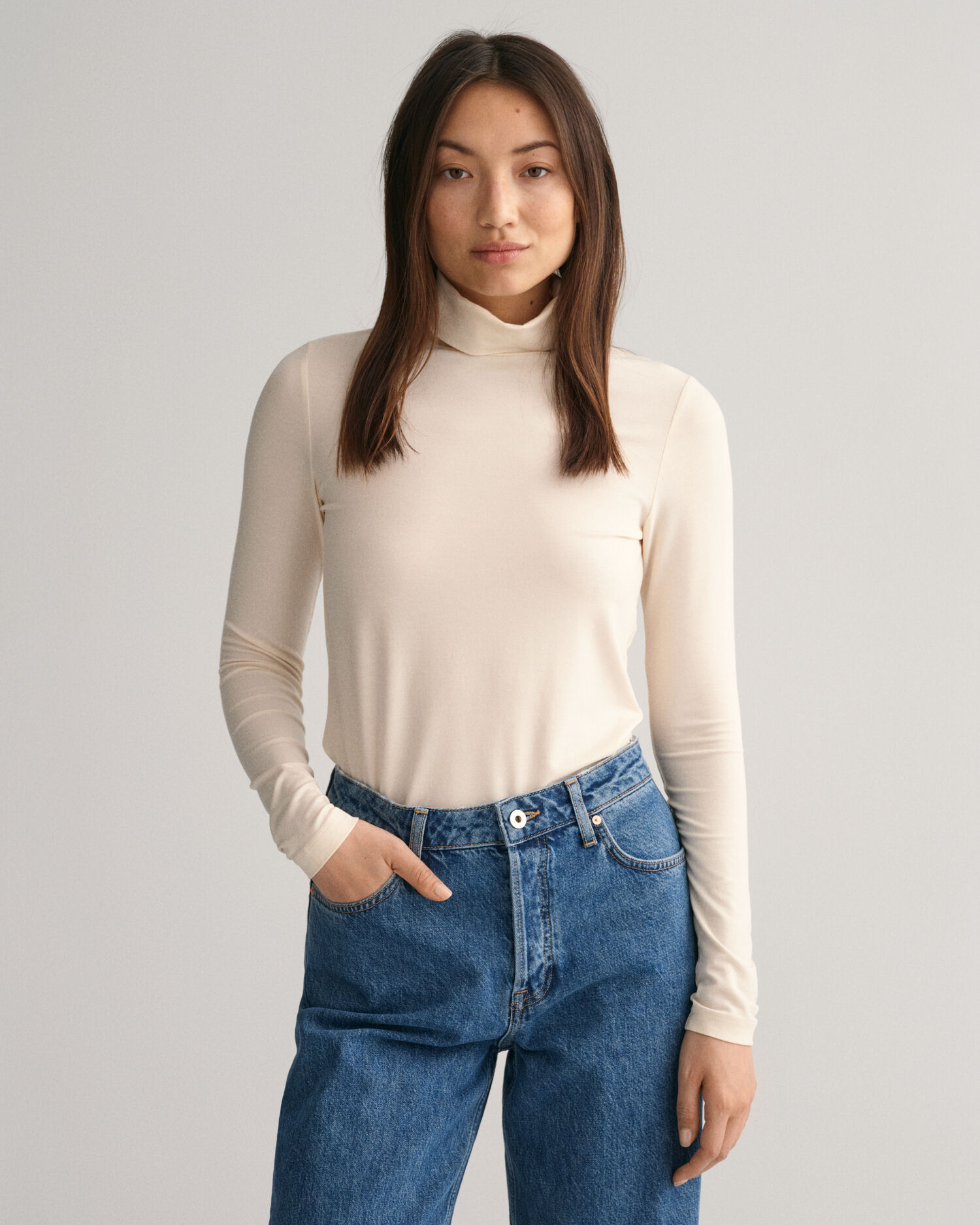 Turtleneck high sale waisted jeans