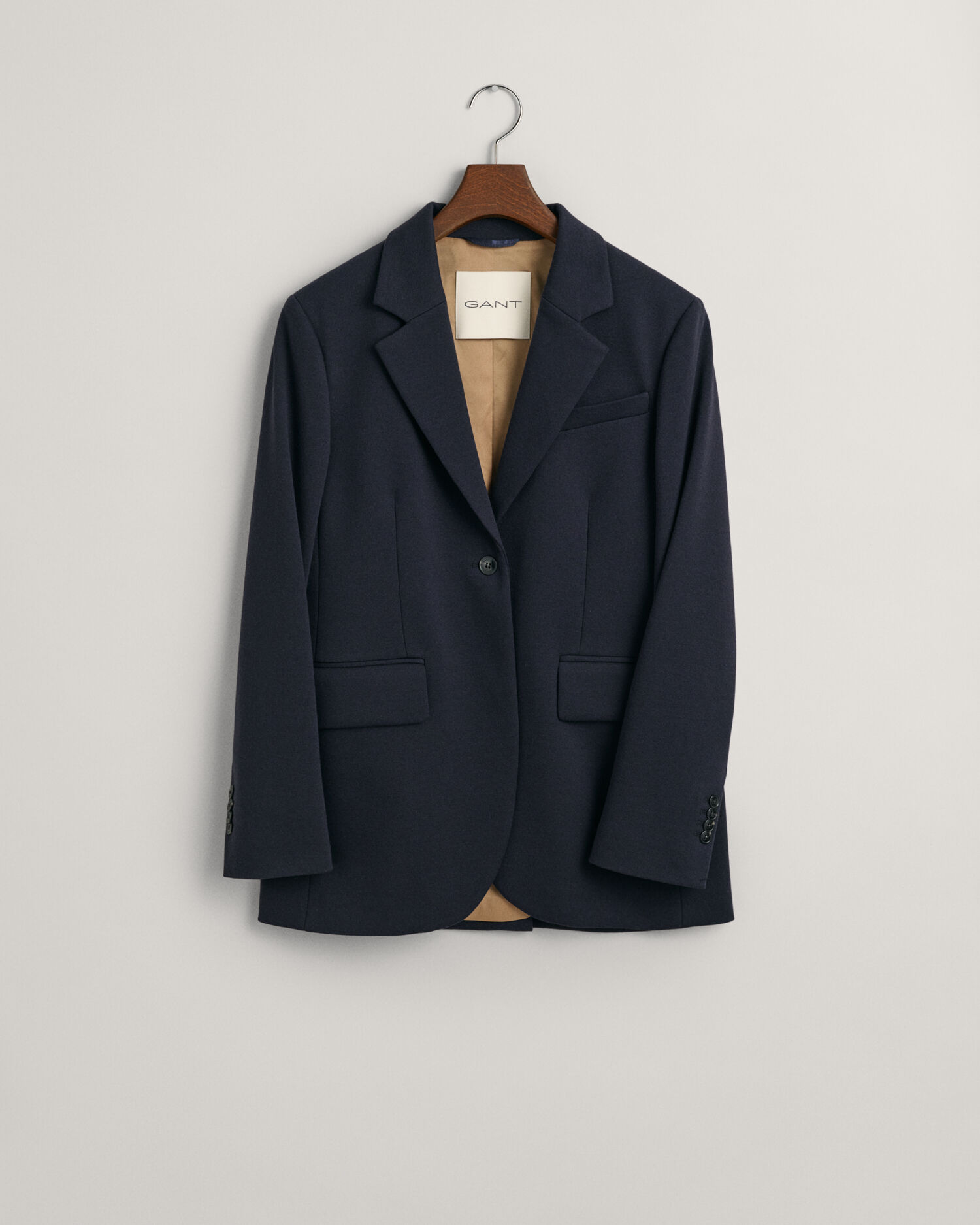 Ladies navy sale jersey blazer