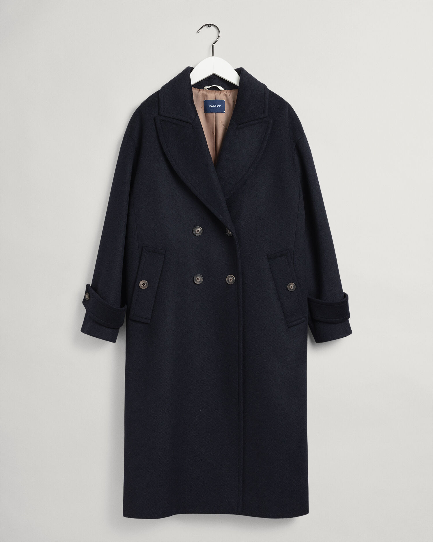 Wool blend sale cocoon coat