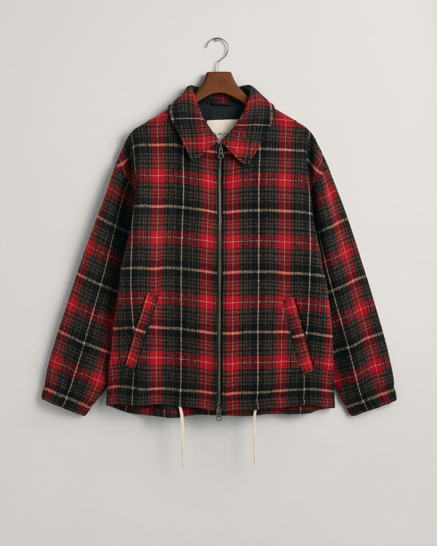 Flannel jacket wool discount collar