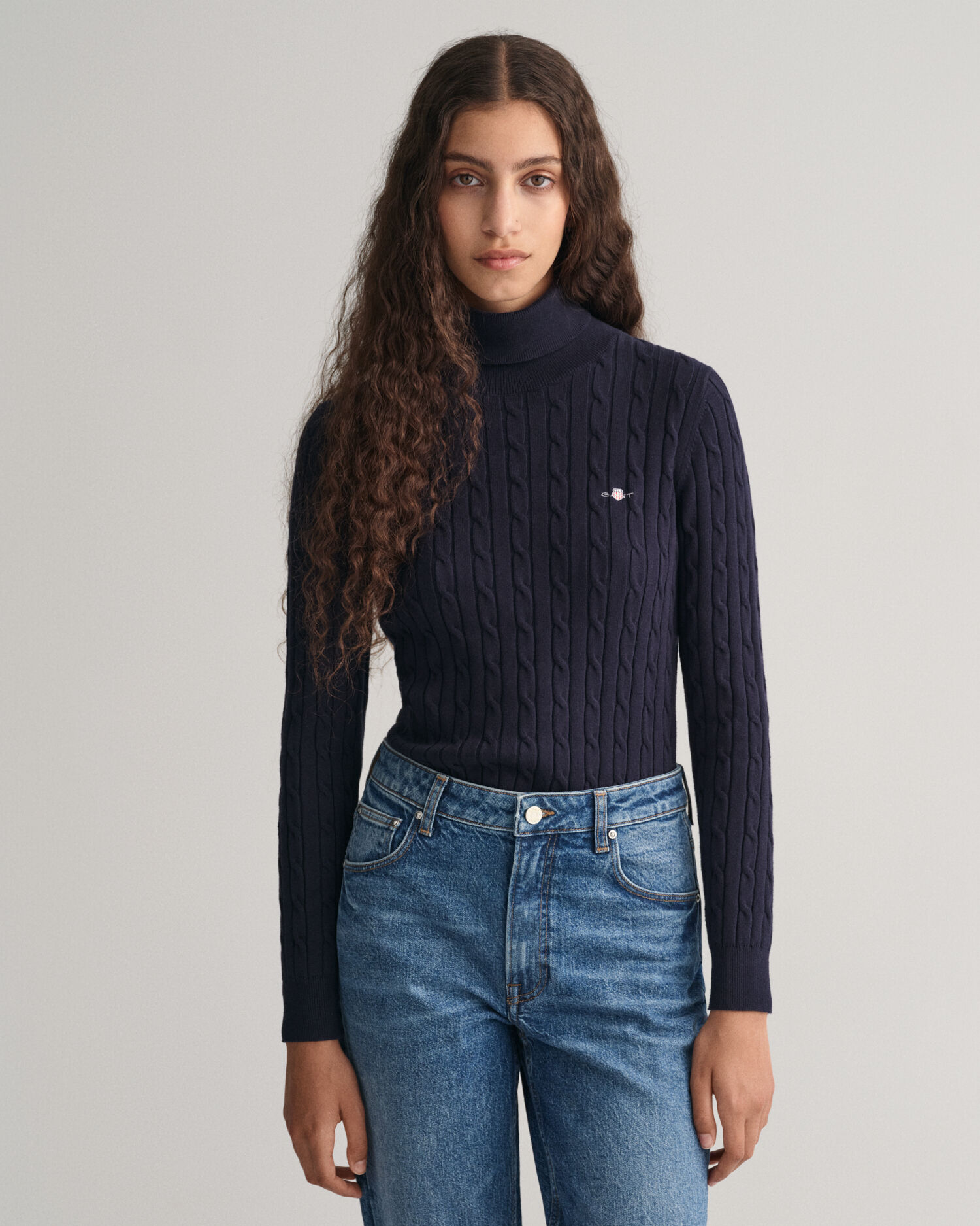 Turtleneck knit sale top