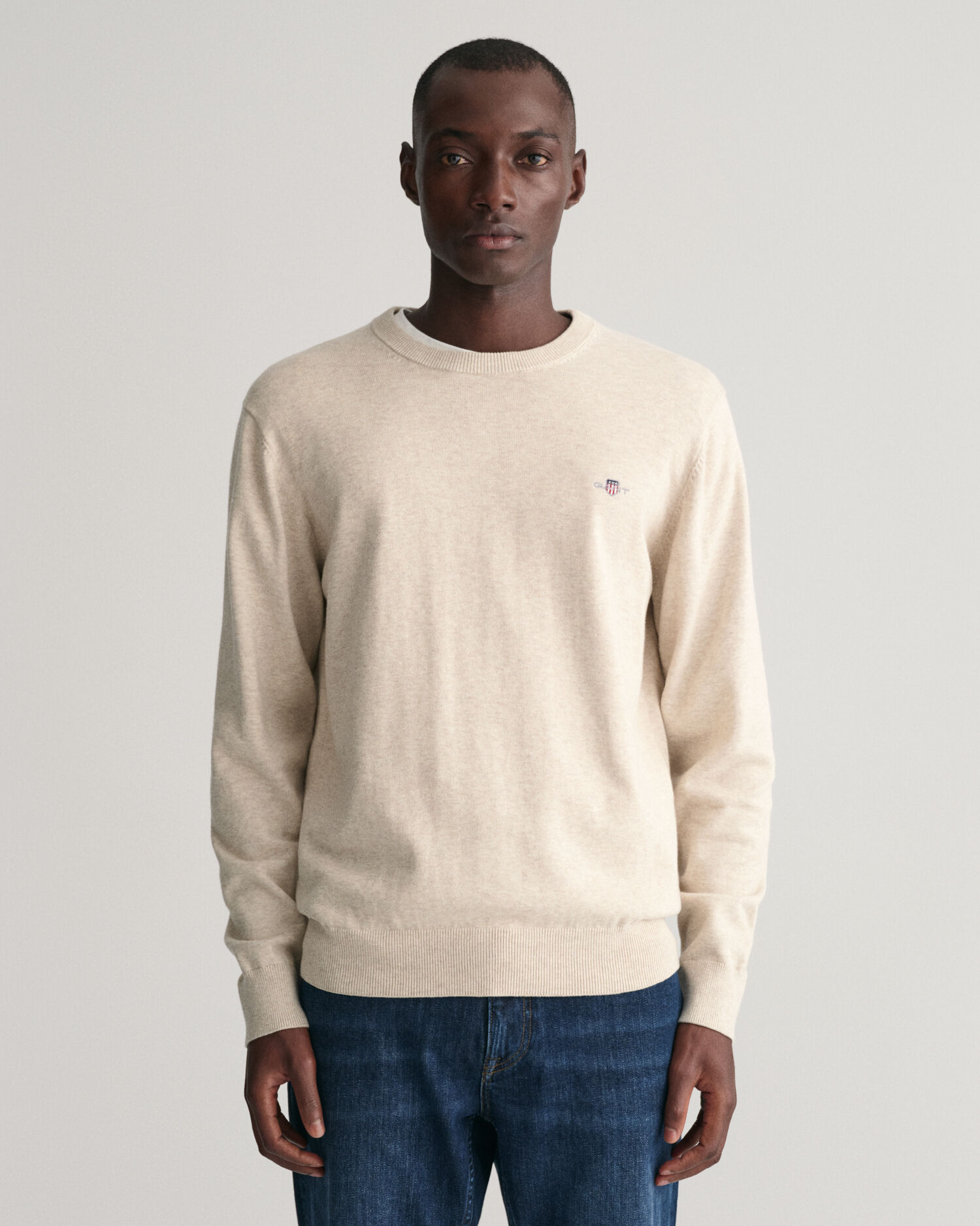 Classic Cotton Crew Neck Sweater