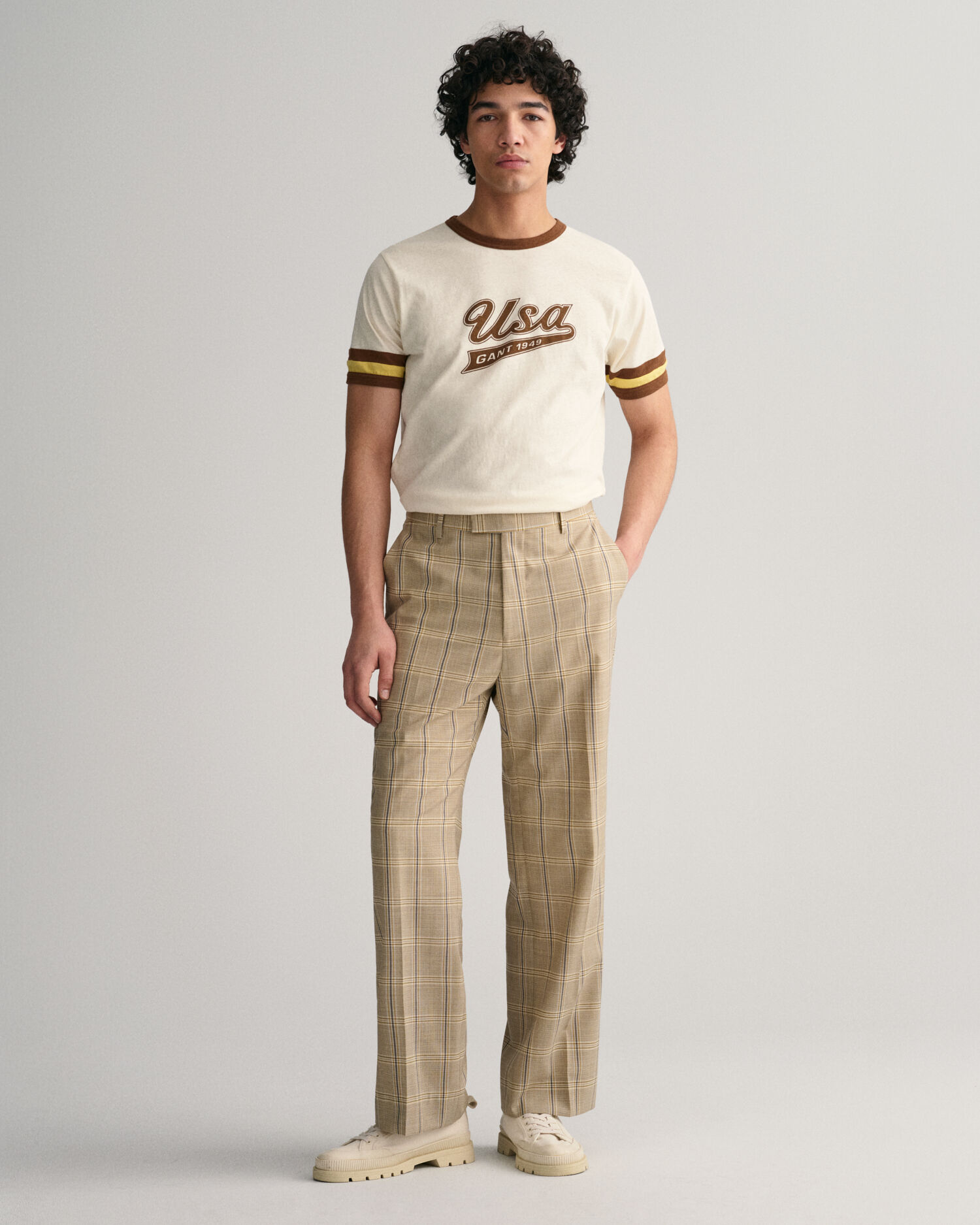 Tobacco Linen Pleated Trousers With Extended Waistband – JBB*