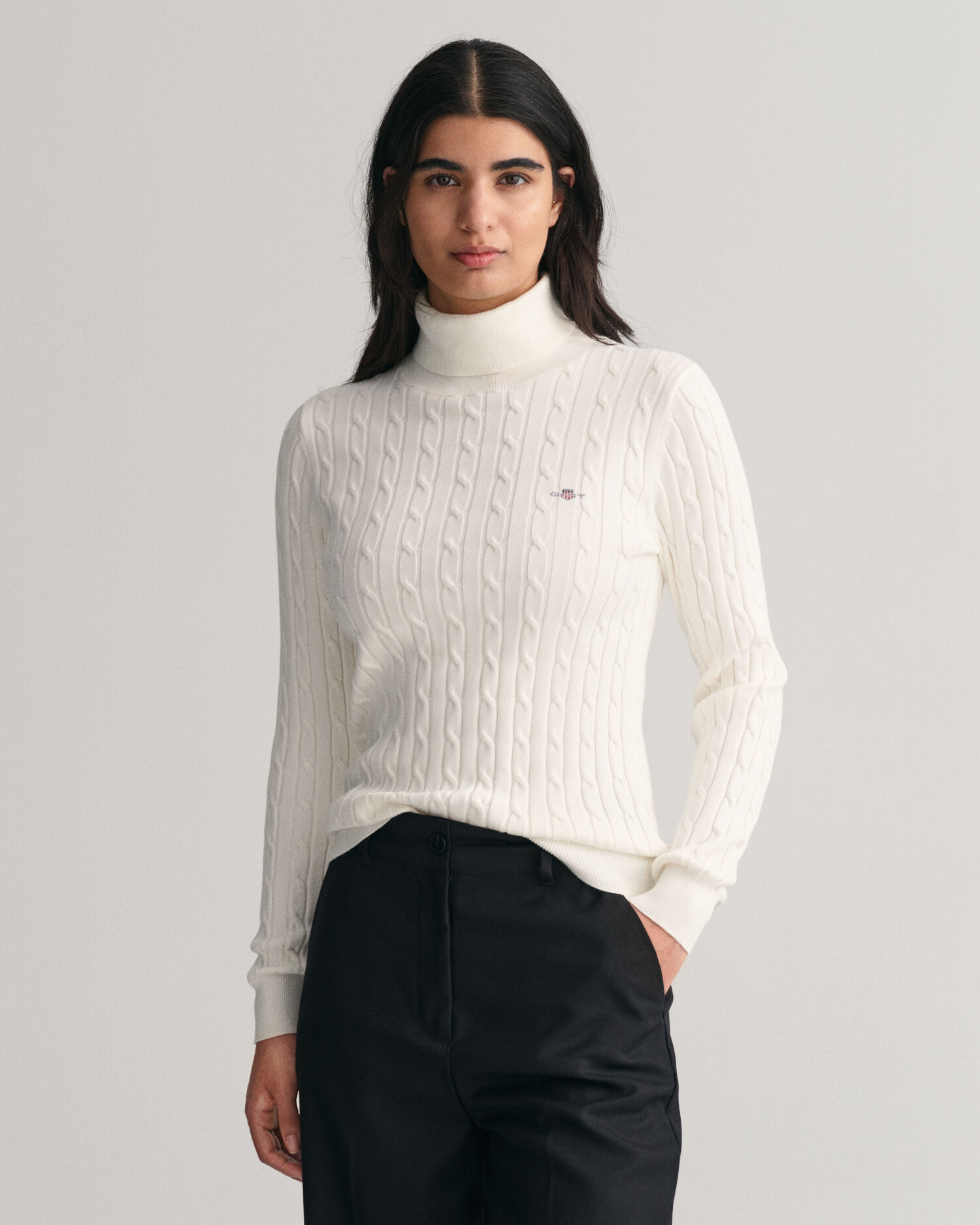 Stretchy turtleneck discount