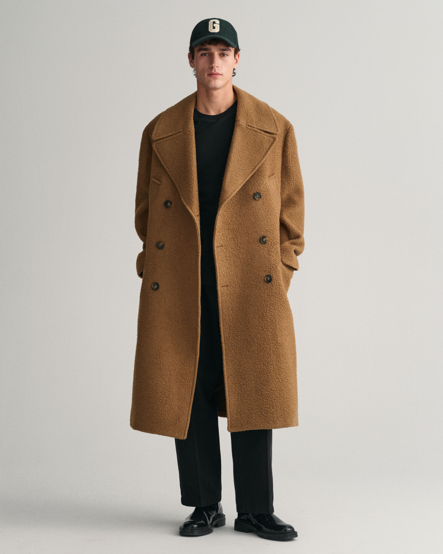 Single breasted 2025 wool overcoat