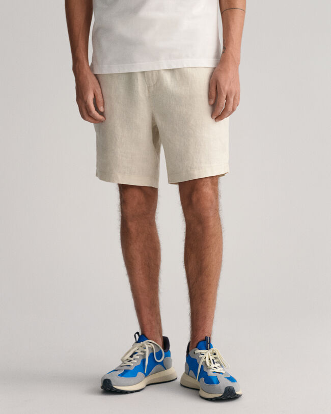 Buy Gant LINEN DRAWSTRING SHORTS - Putty