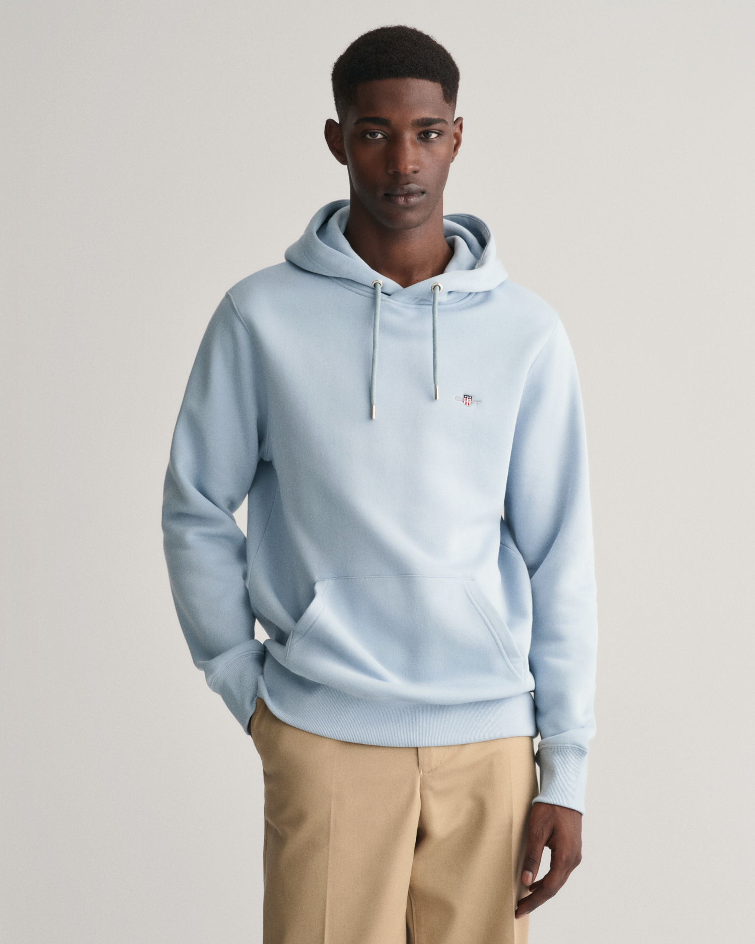 Blue and cheap grey hoodie