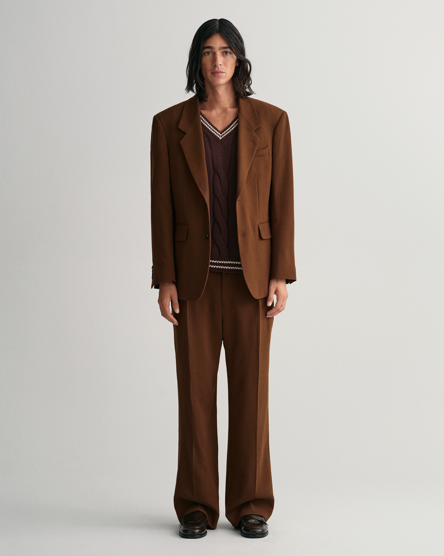 Recycled Tailored Suit Pants Brown | NA-KD