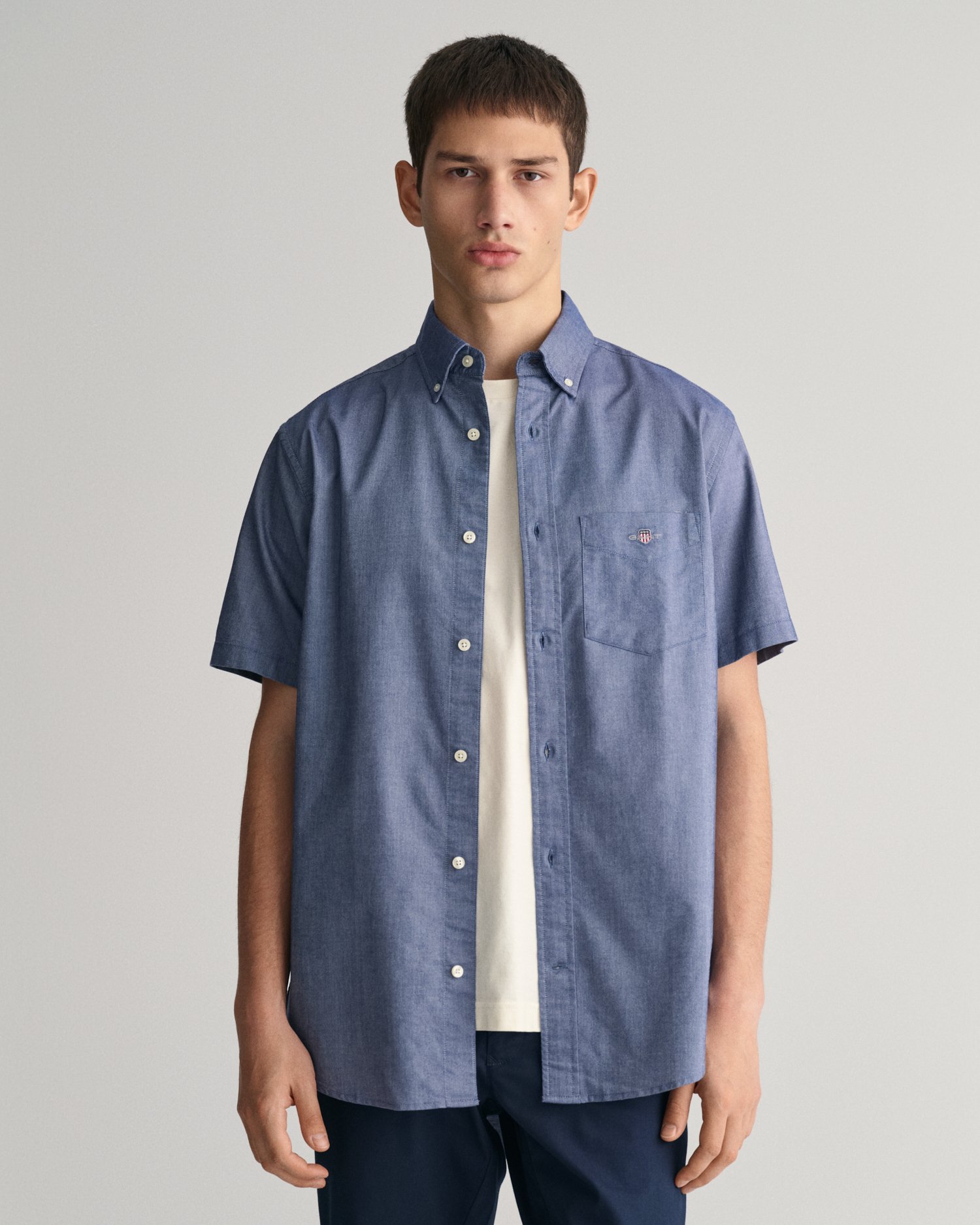 Regular Fit Oxford Short Sleeve Shirt - GANT