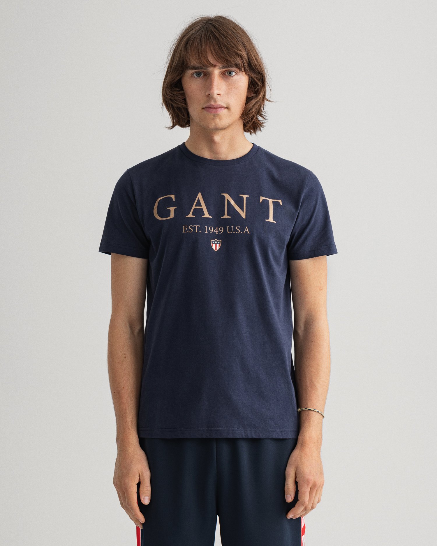 

GANT Men Banner Shield Graphic T-Shirt (XXL) Blue