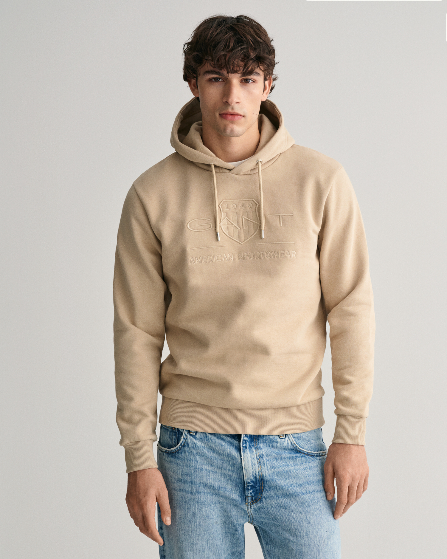 Tonal Shield Hoodie - GANT