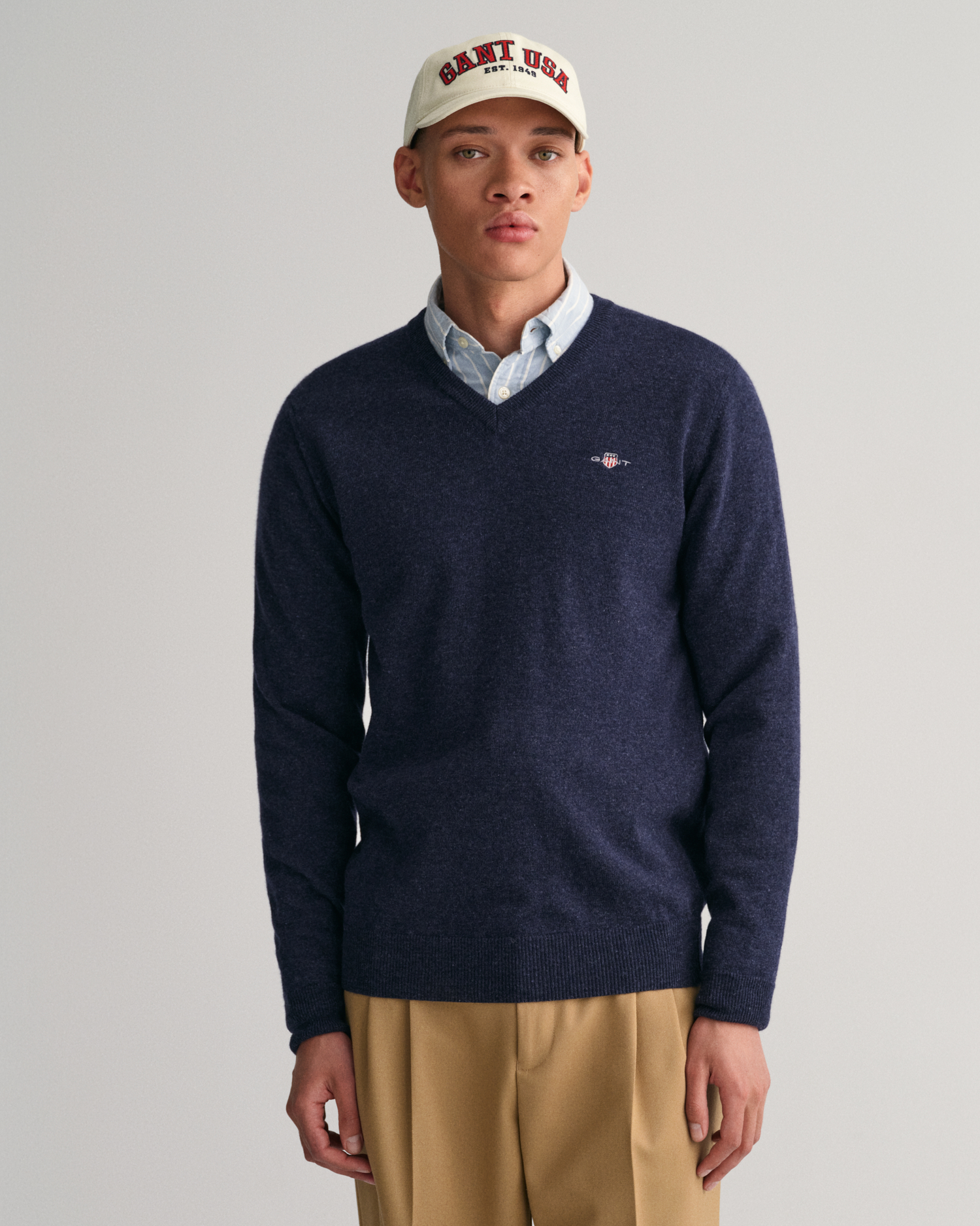 Superfine Lambswool V-Neck Sweater - GANT