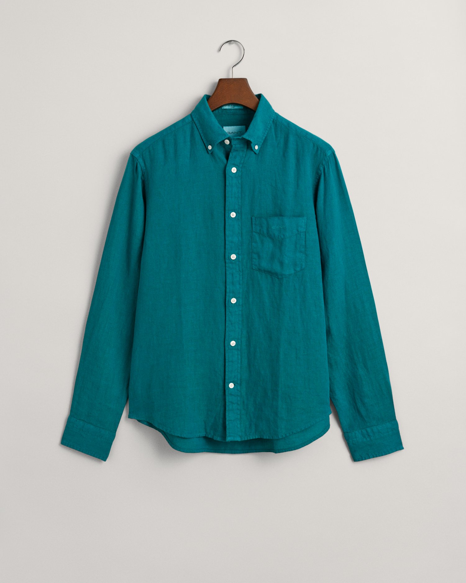 Regular Fit Garment-Dyed Linen Shirt - GANT