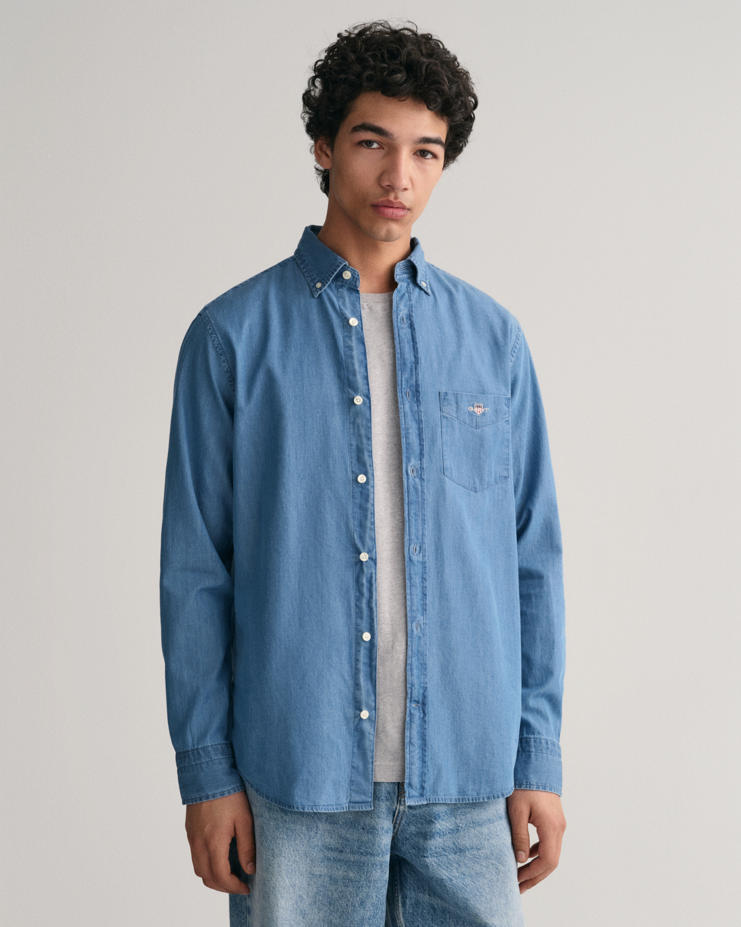 Regular Fit Indigo Shirt - GANT