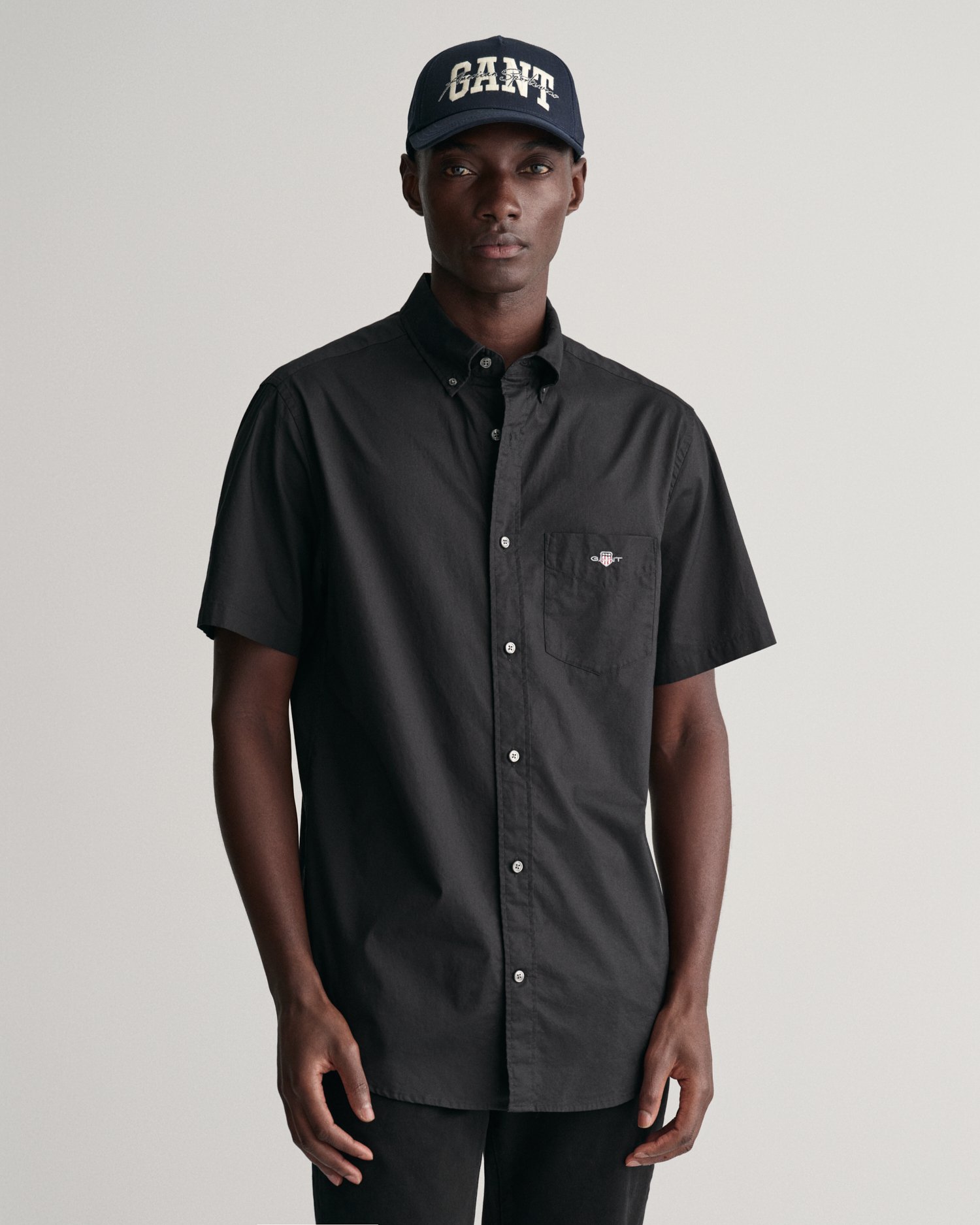 Regular Fit Poplin Short Sleeve Shirt - GANT