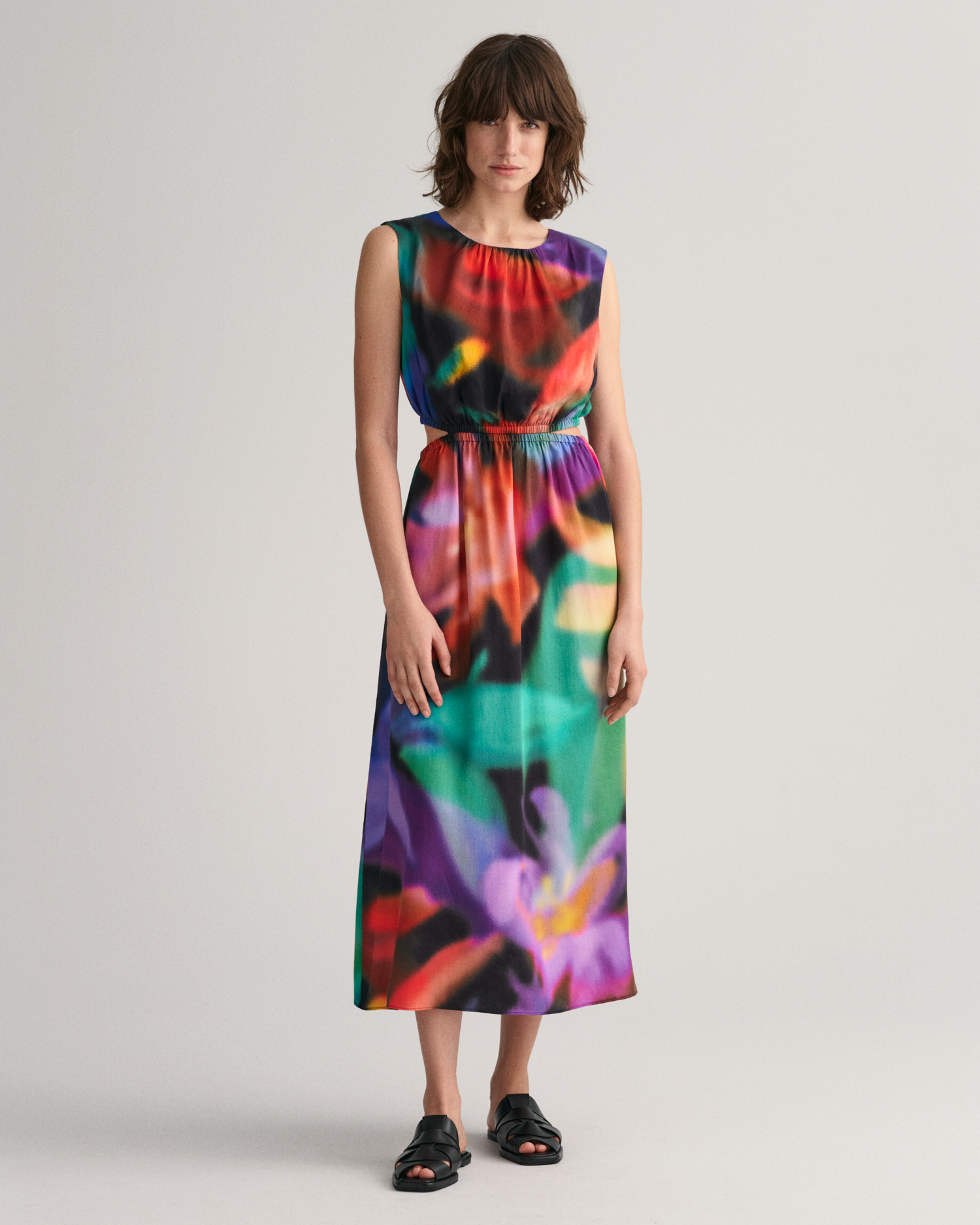GANT Women Floral Print Sleeveless Dress (34)