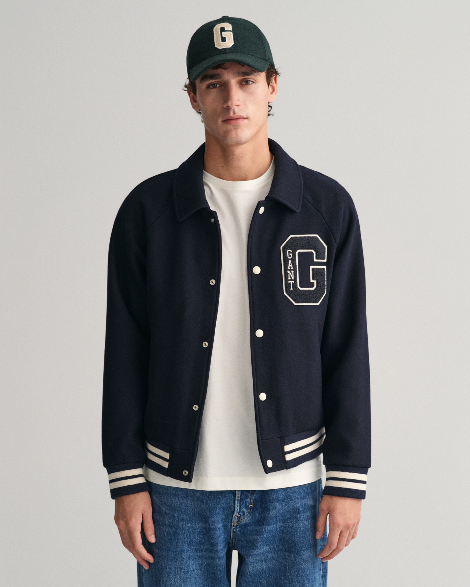 Leather GANT Varsity Jacket