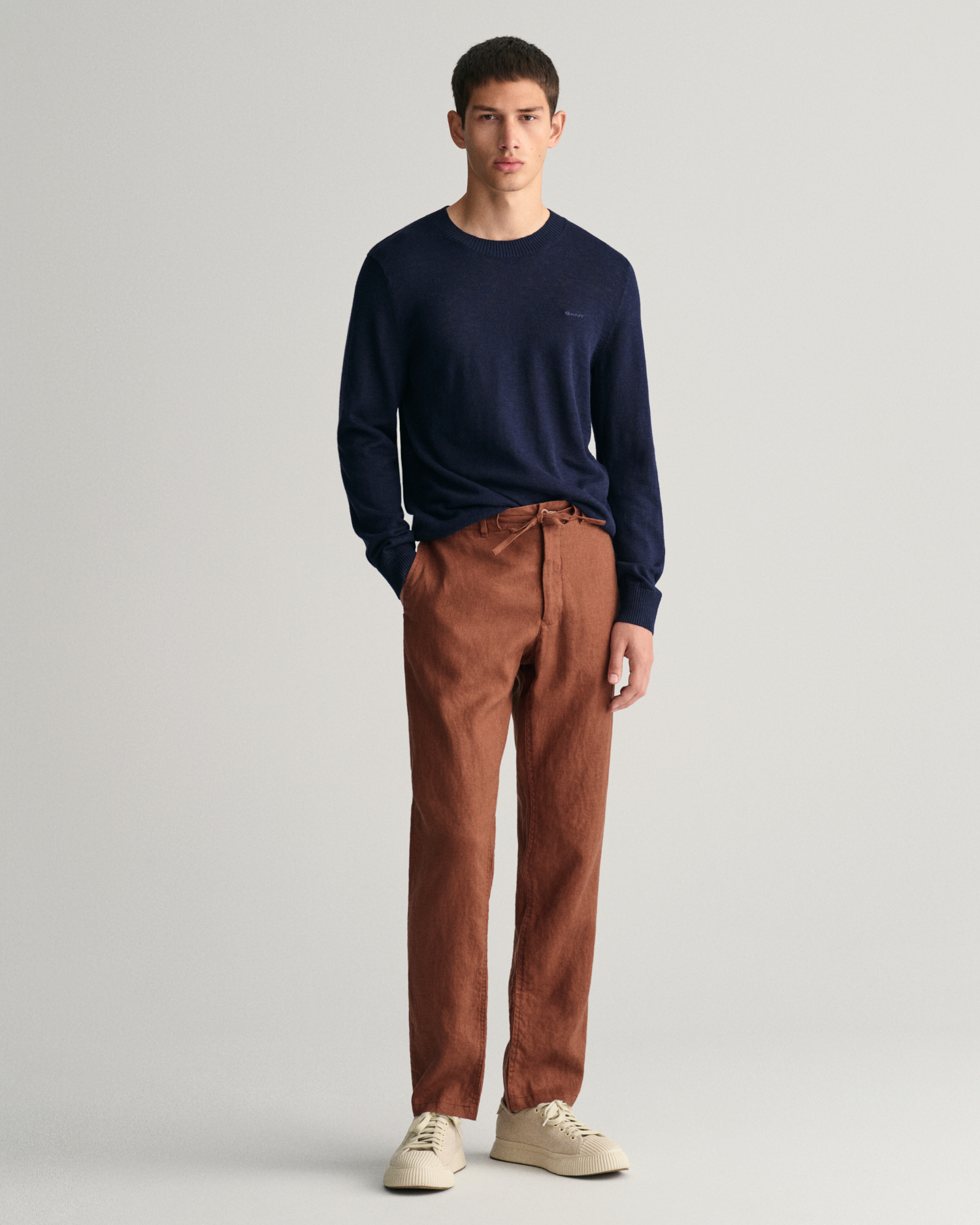 Relaxed Fit Linen Drawstring Pants - GANT