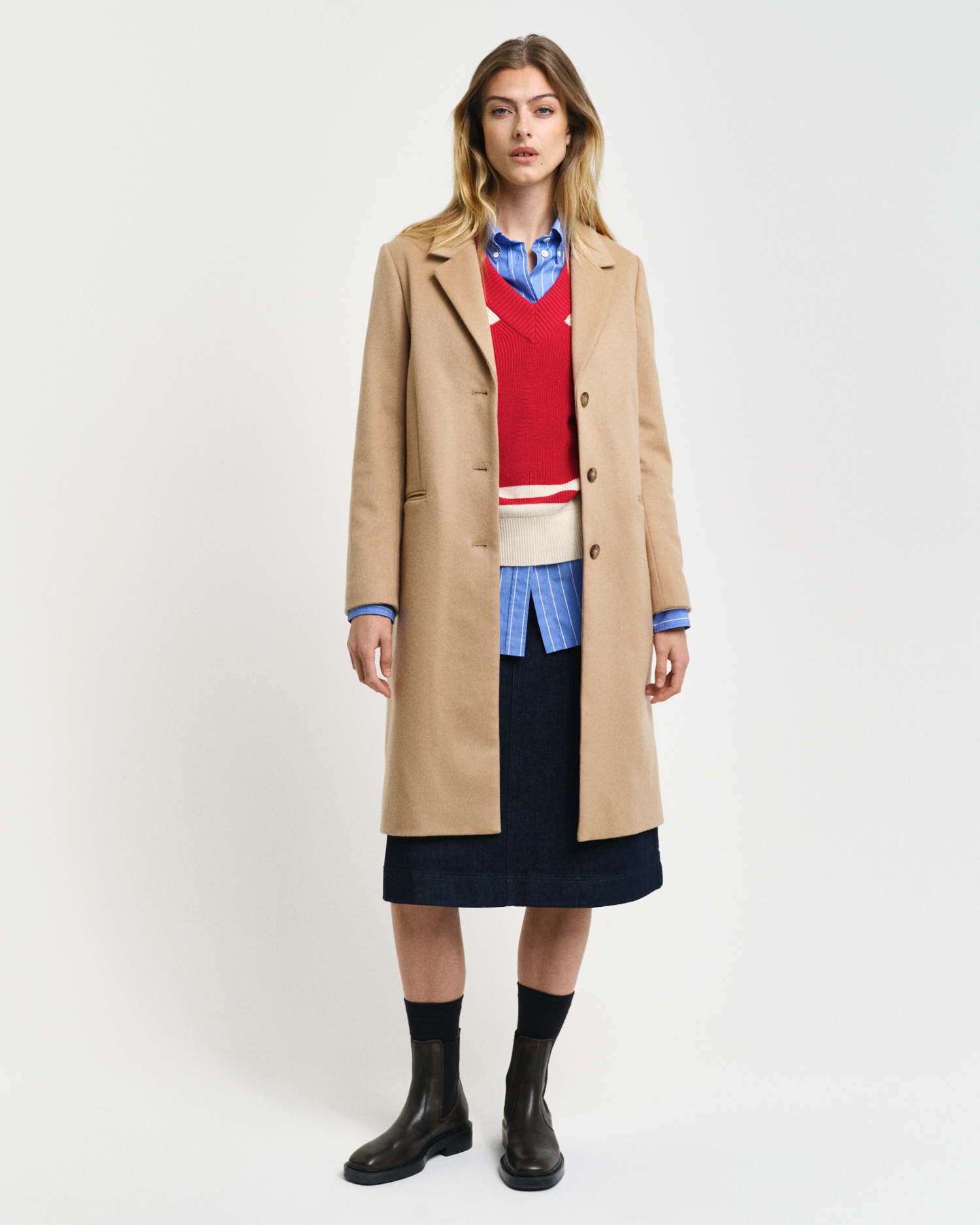 Classic Tailored Fit Wool Coat - GANT