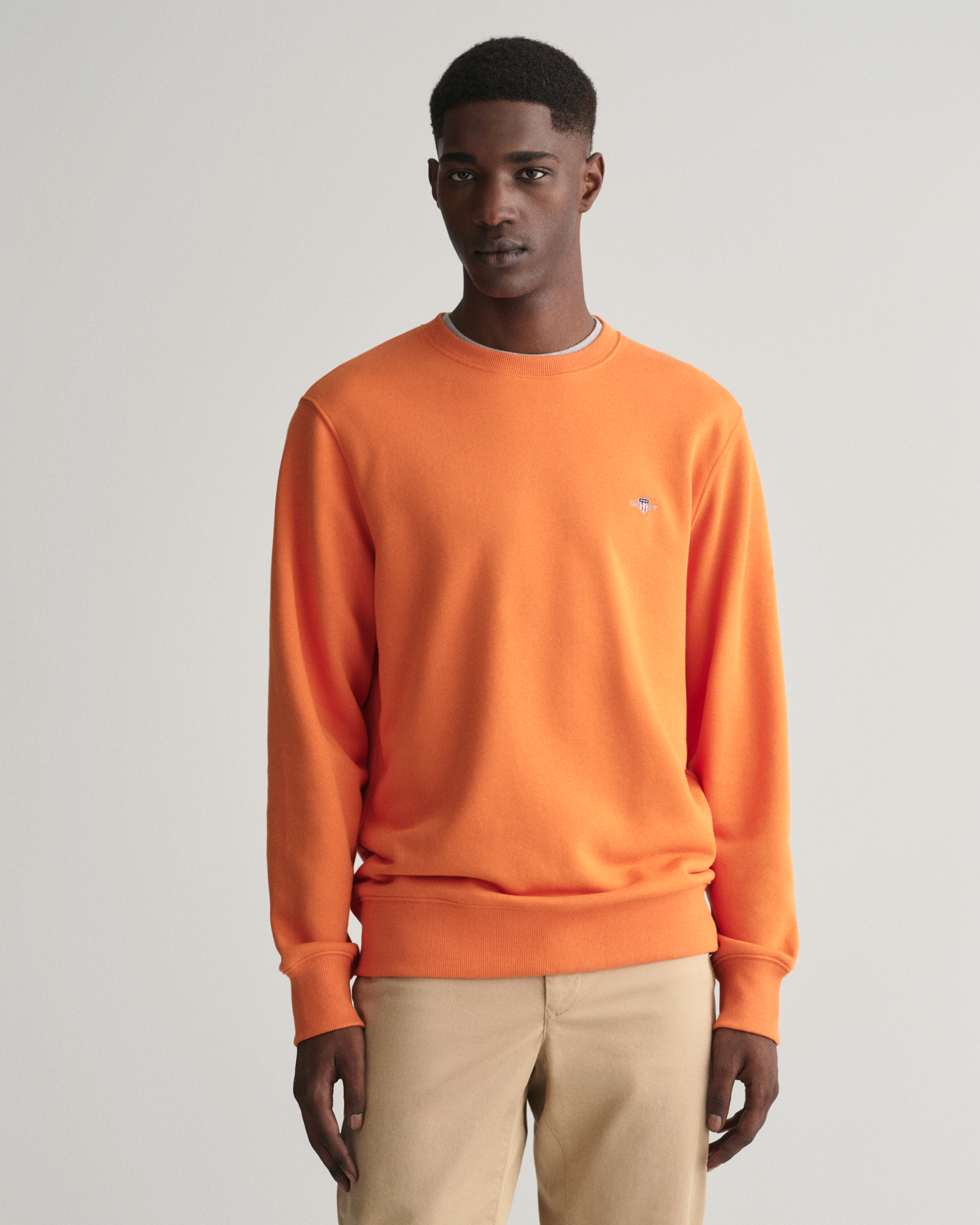 Orange sweatshirt for on sale men