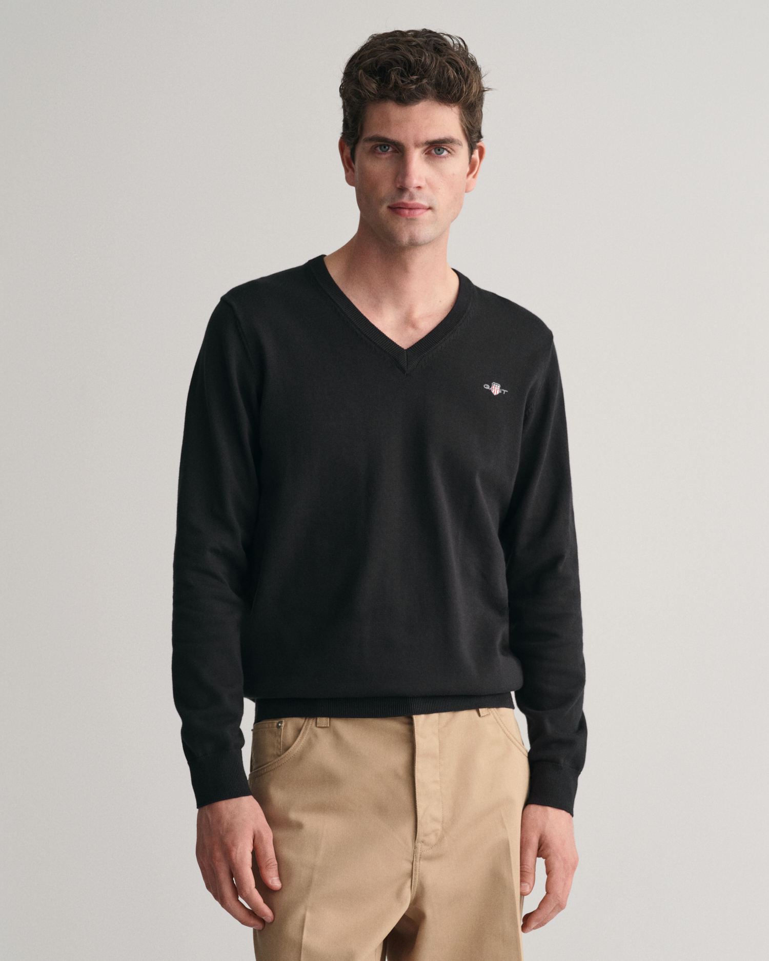 Classic Cotton V-Neck Sweater - GANT