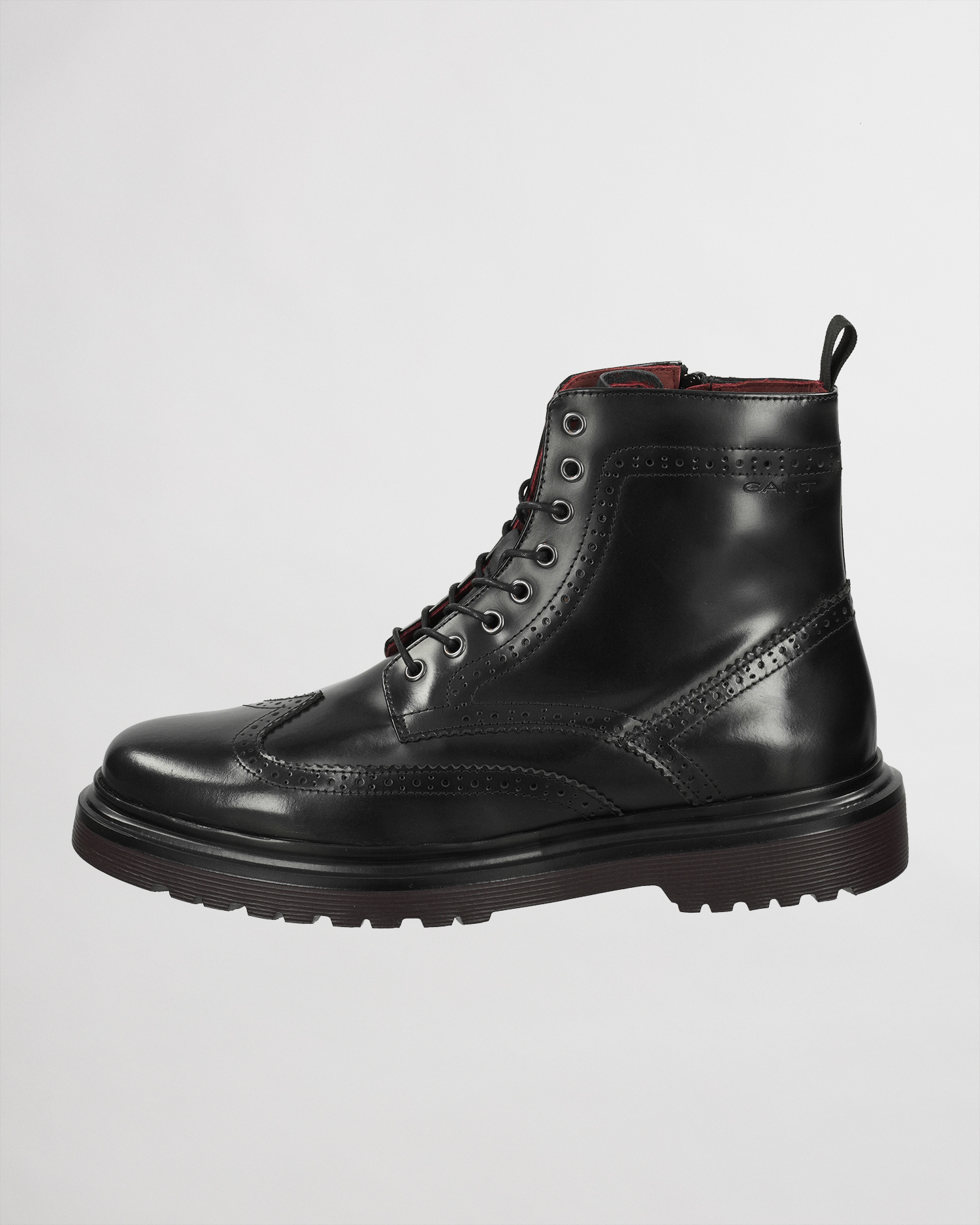 gant beaumont mid lace boot black