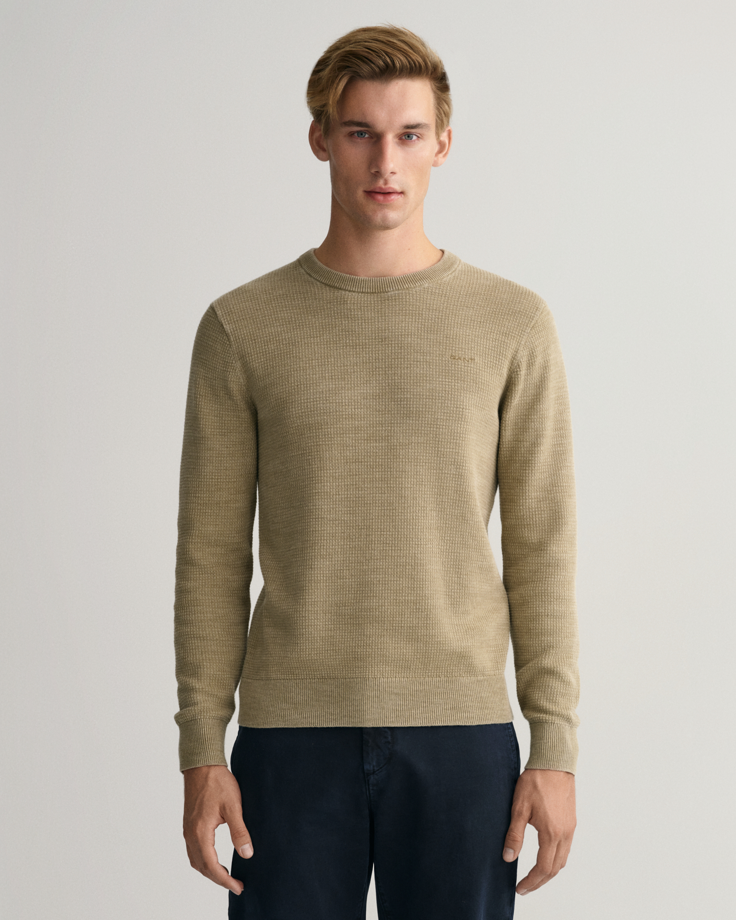 Garment dyed Summer Wool crewneck Sweater