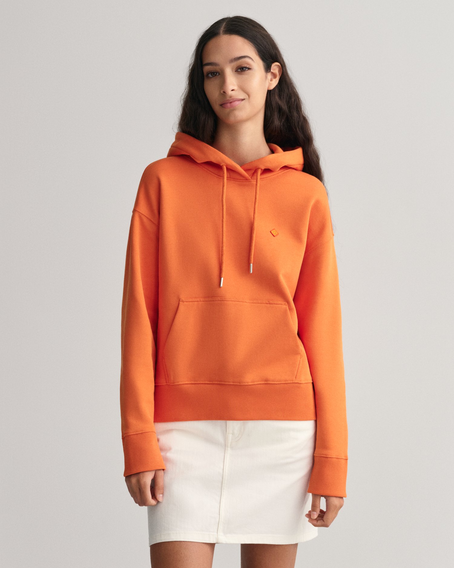 Orange clearance gant hoodie