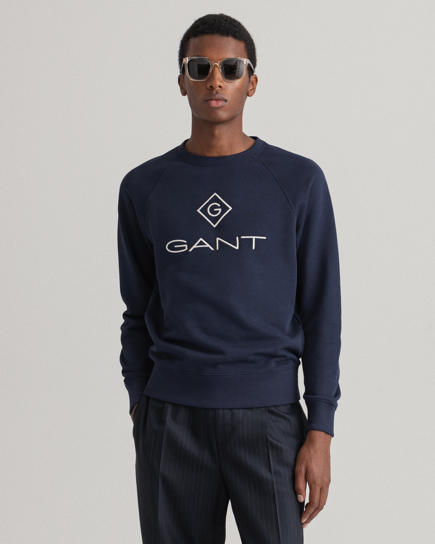 

GANT Men Logo Crew Neck Sweatshirt (XXXL) Blue