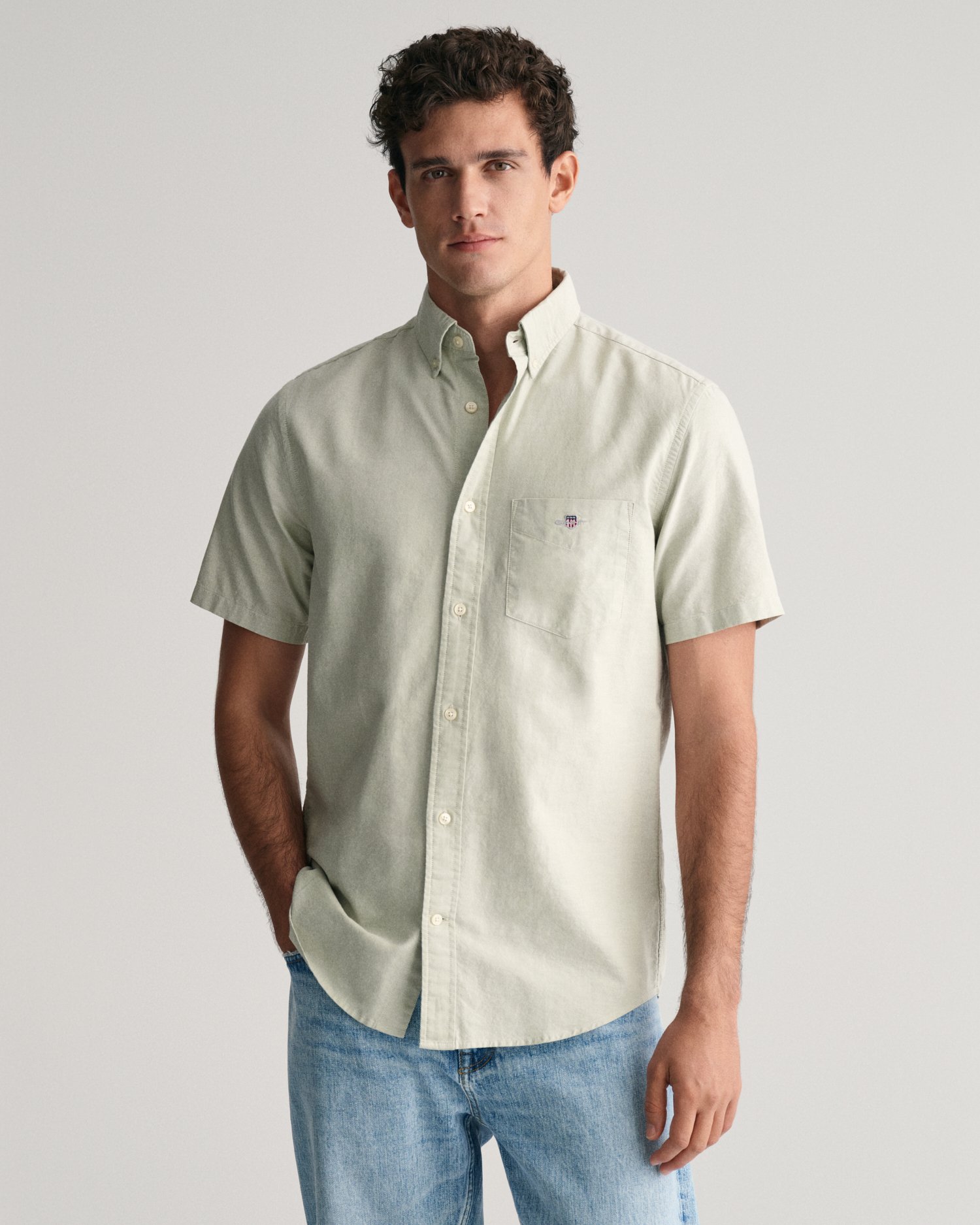 Regular Fit Oxford Short Sleeve Shirt - GANT