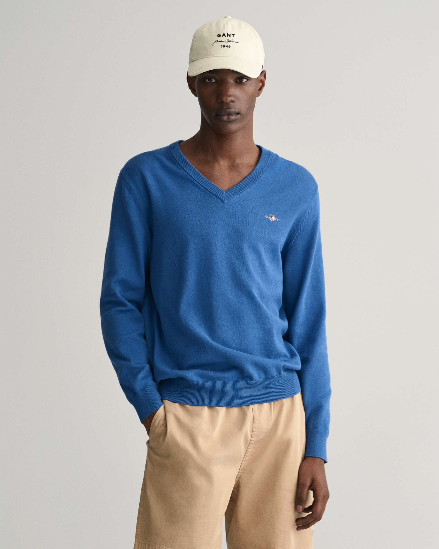 Classic Cotton V-Neck Sweater - GANT