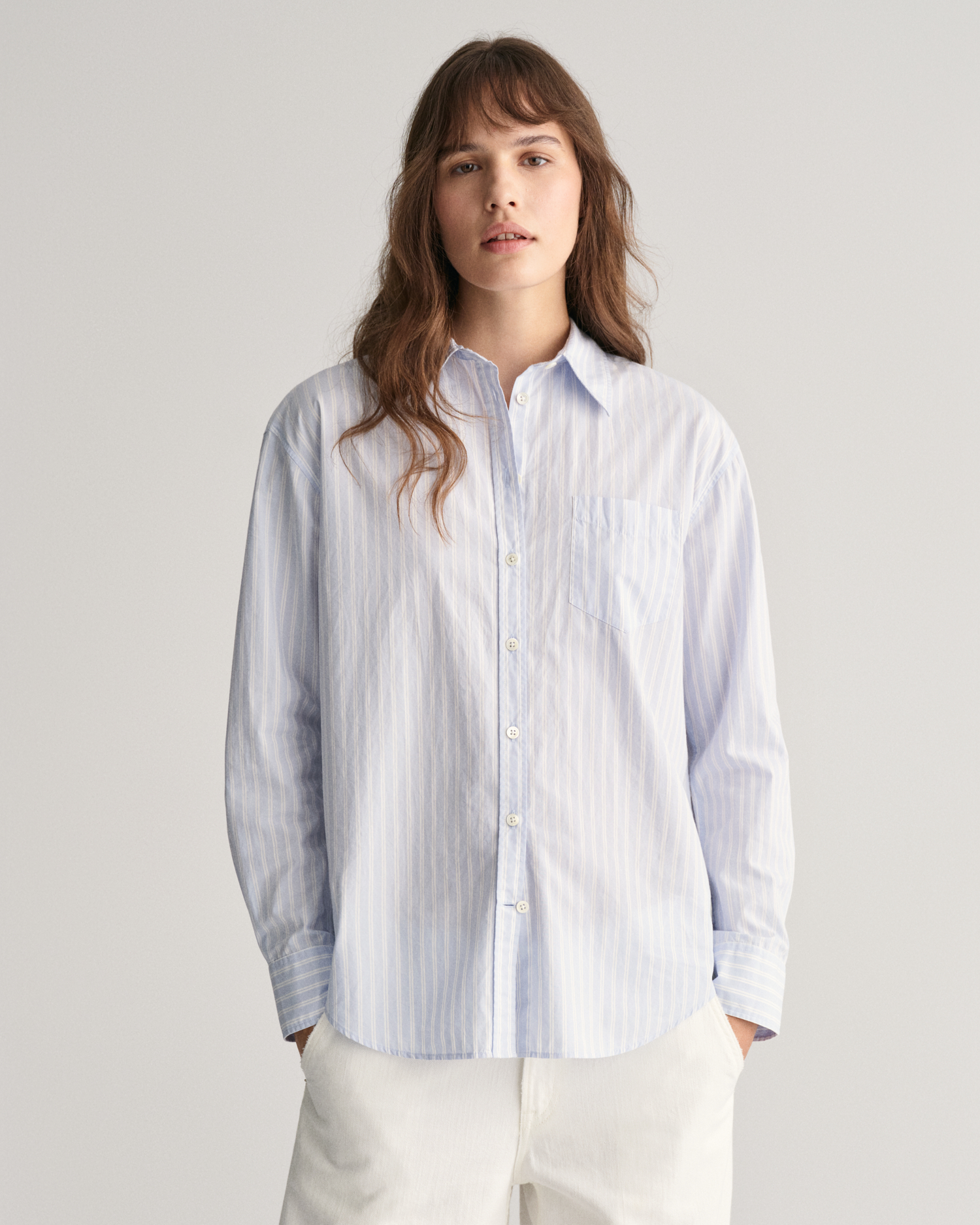 Relaxed Striped Poplin Shirt - GANT